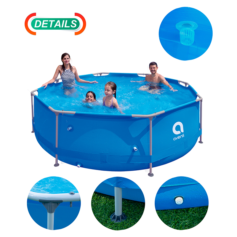 17798EU@6-3 PISCINA CADRU METALIC 305 H76 FILTRU
