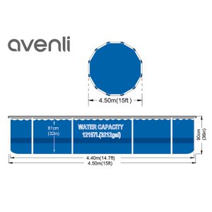 17800EU@5-2 PISCINA CADRU METALIC 427 H84 FILTRU