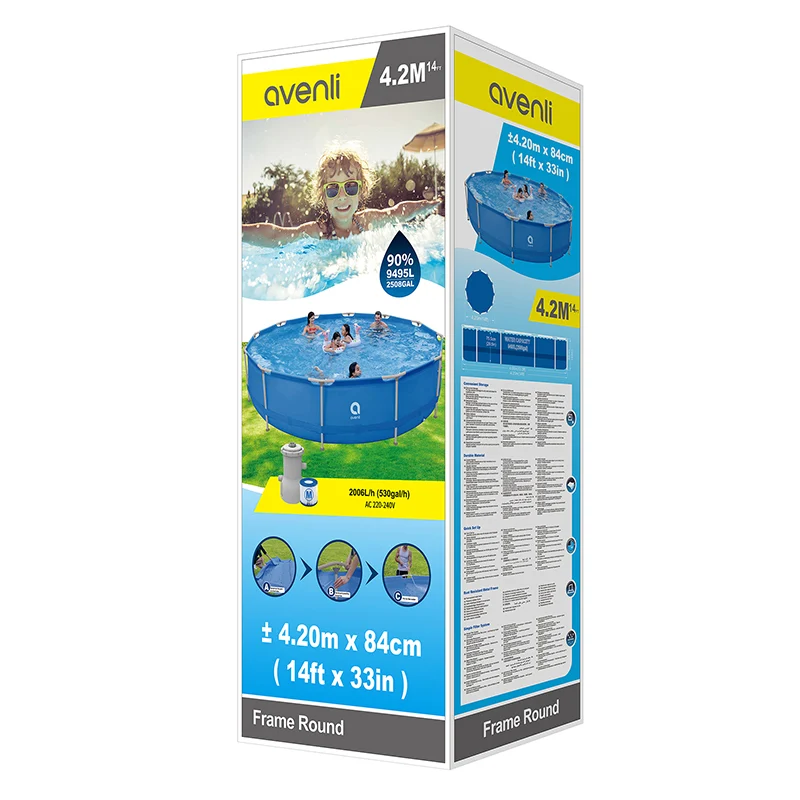 PISCINA CADRU METALIC 427 H84 FILTRU