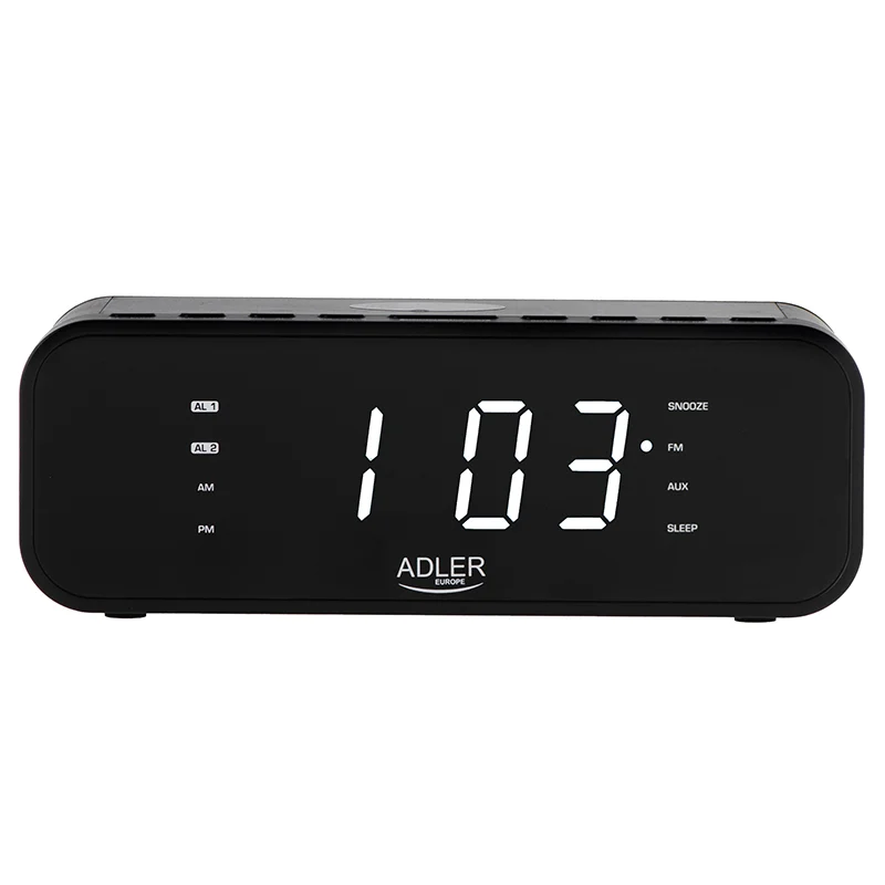RADIO CU CEAS INCARCARE WIRELESS AD 1192 NEGRU ADLER