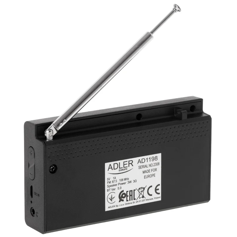 RADIO PORTABIL CU CEAS AD 1198 ADLER