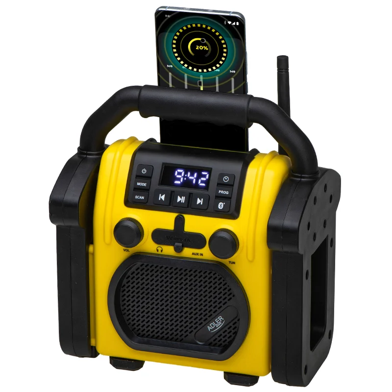 AD1911@3 RADIO PORTABIL IPX54 BT, AUX AD 1911 ADLER