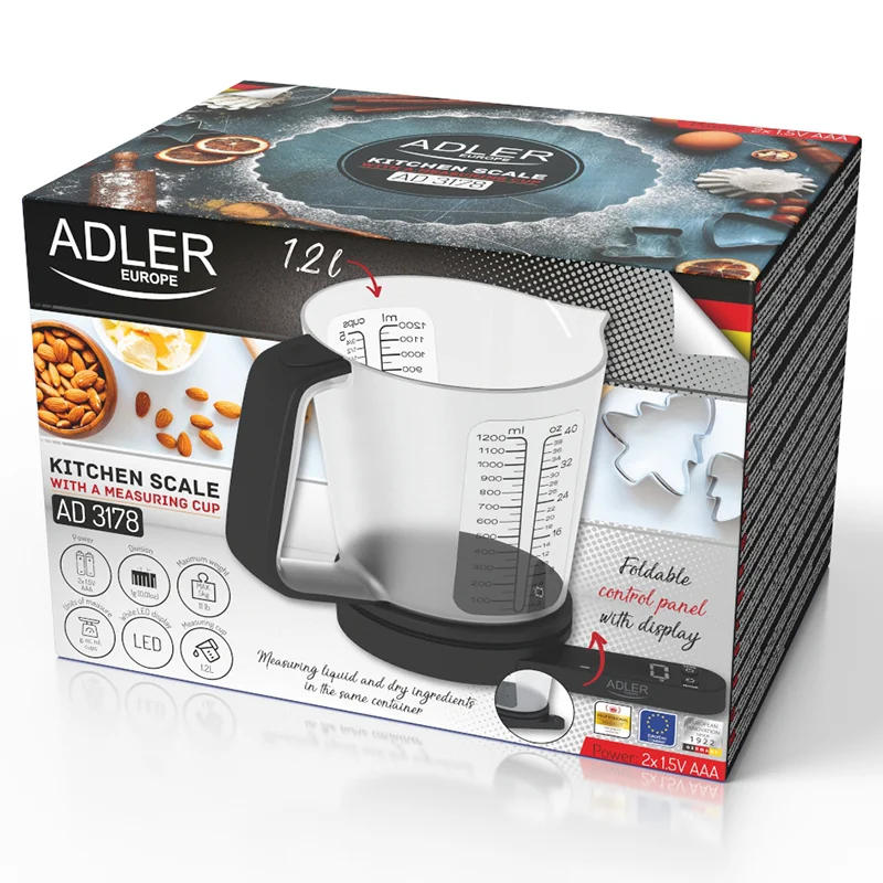 CANTAR BUCATARIE CU CANA MASURA ADLER