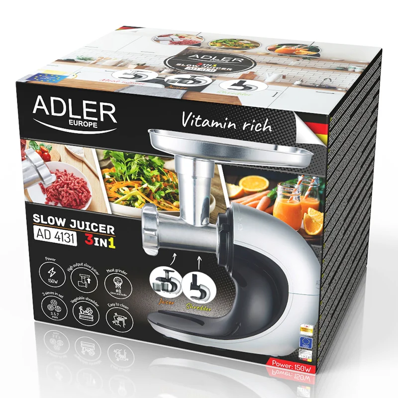 SLOW JUICER 3 IN 1 ADLER