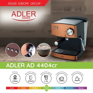 AD4404CR@8 ESPRESSOR 15 BAR AD 4404 ADLER