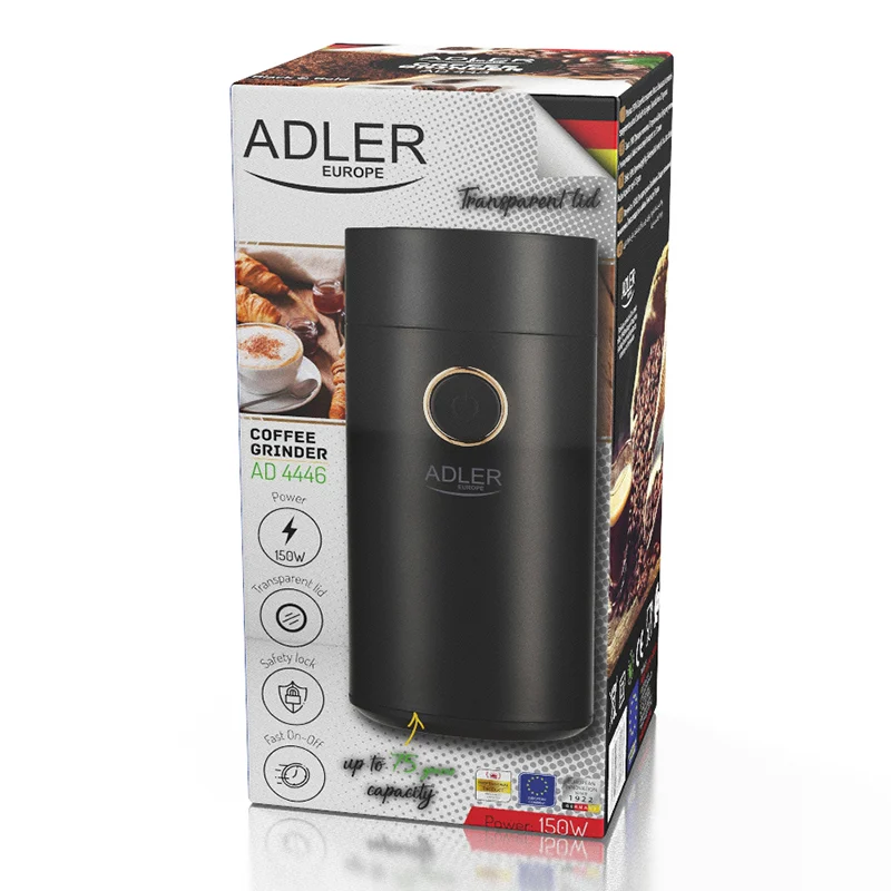 AD4446BG@6 RASNITA CAFEA AD 4446 NEGRU AURIU ADLER