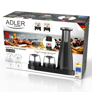SET 3 RASNITE CONDIMENTE AD 4449B NEGRU ADLER