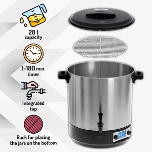 AD4496@8-1 OALA ELECTRICA DE PASTEURIZARE 28L 2600W AD 4496 ADLER