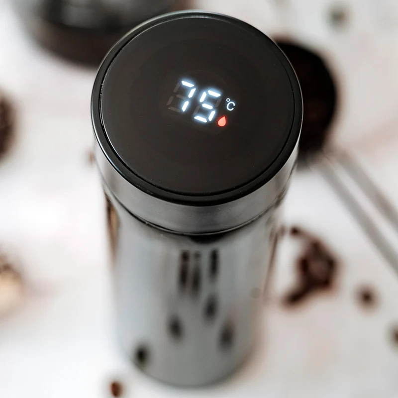 AD4506BK@11 TERMOS CU AFISAJ TEMPERATURA NEGRU ADLER