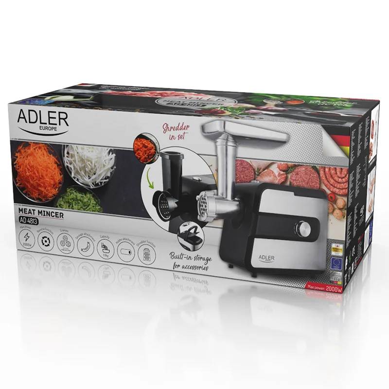 AD4813@10 MASINA DE TOCAT CARNE SI RAZATOARE 2000W AD 4813 ADLER
