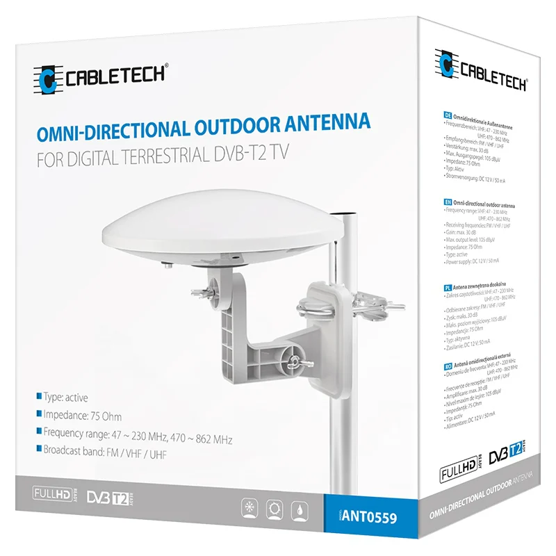 ANT0559@4 ANTENA DVB-T EXTERNA CABLETECH