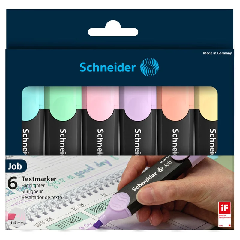 B-EVD6P@2 SET 6 EVIDENTIATOARE PASTEL SCHNEIDER