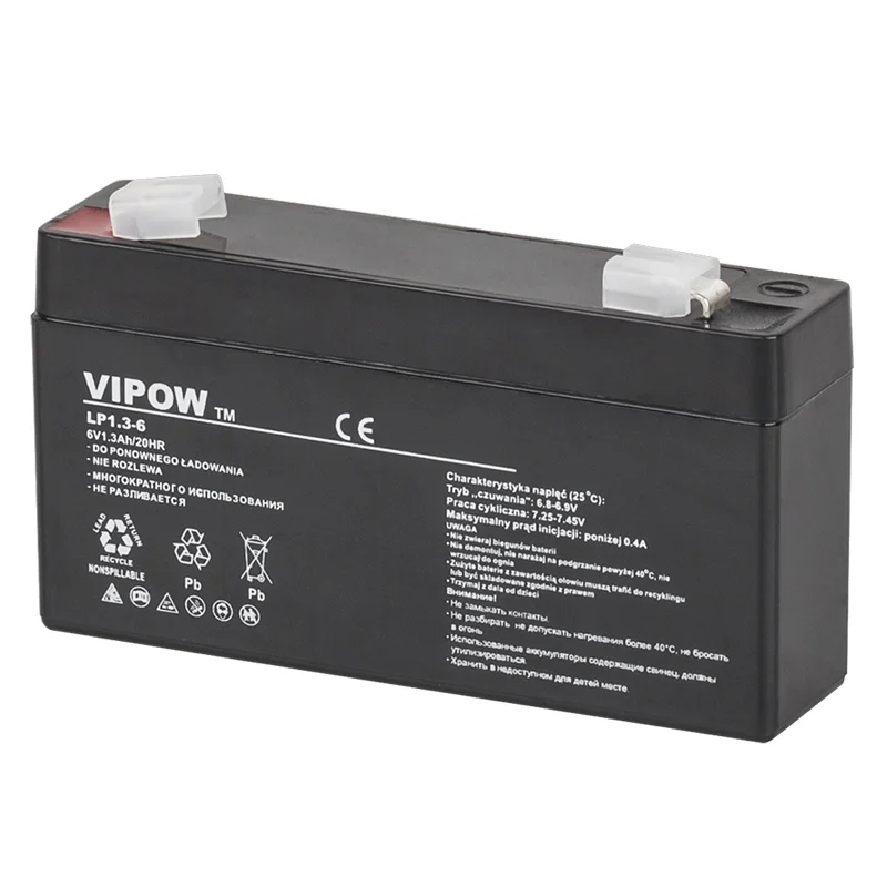 ACUMULATOR STATIONAR AGM VRLA 6V 1.3AH VIPOW