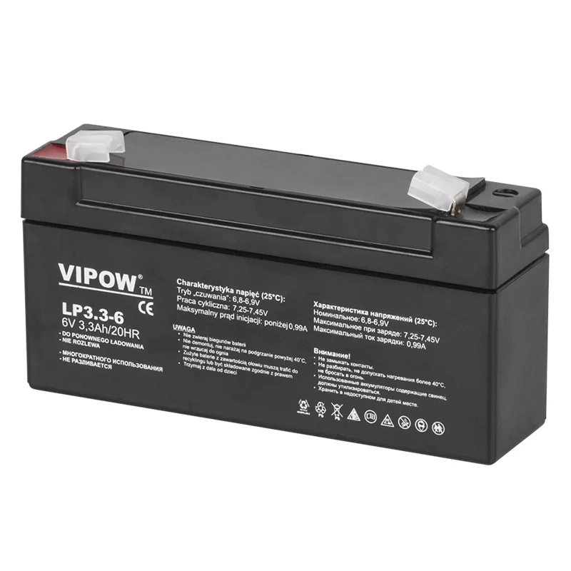 ACUMULATOR STATIONAR AGM VRLA 6V 3.3AH VIPOW