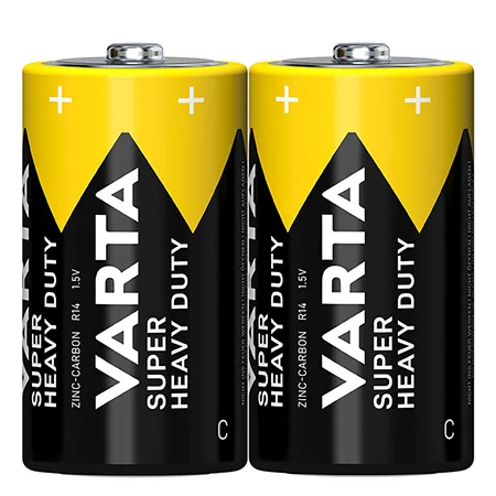 BATERIE SUPER HEAVY DUTY R14 FOLIE 2 BUC VARTA