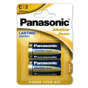 BAT0293 BATERIE ALCALINA PANASONIC BRONZE LR14 BLISTER 2 BUC