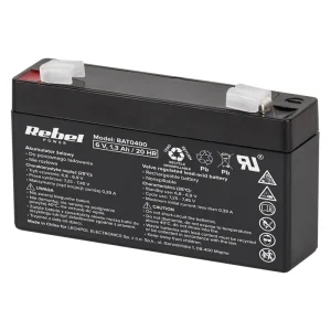 BAT0400@1 ACUMULATOR STATIONAR AGM VRLA 6V 1.3AH REBEL