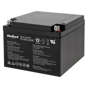 BAT0406 ACUMULATOR STATIONAR AGM VRLA 12V 24AH REBEL