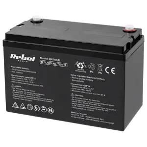 ACUMULATOR STATIONAR AGM VRLA 12V 100AH REBEL