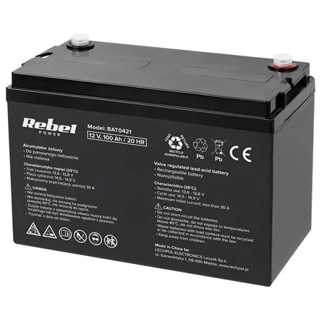 ACUMULATOR STATIONAR AGM VRLA 12V 100AH REBEL