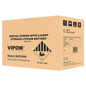ACUMULATOR LIFEPO4 12V 100AH BLUETOOTH VIPOW