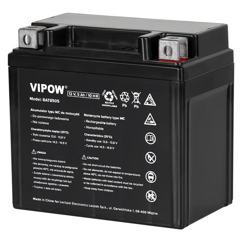 BAT0505@1 ACUMULATOR MOTO 12V 5AH