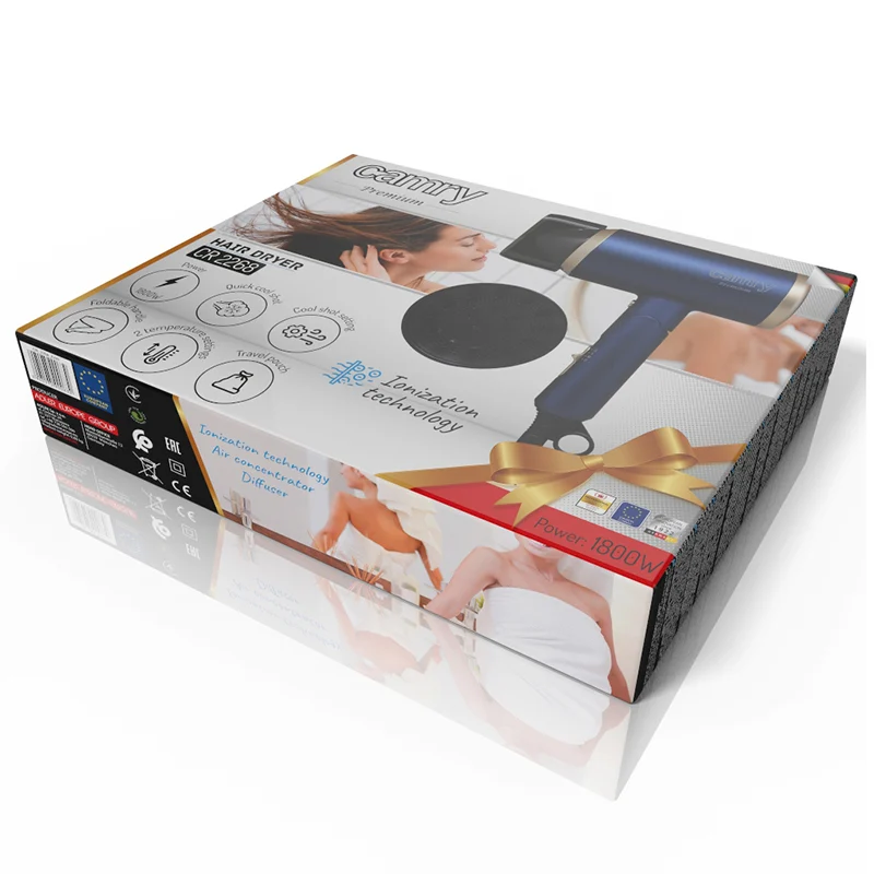 USCATOR PAR IONIZARE, MANER PLIABIL 1800W CR 2268 CAMRY