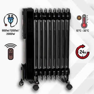 CR7810@10 RADIATOR ULEI 9 ELEMENTI 2000W CR 7810 CAMRY
