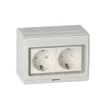 PRIZA DUBLA SCHUKO IP55