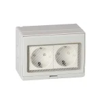 PRIZA DUBLA SCHUKO IP55