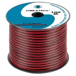 KAB0388@1 CABLU DIFUZOR CCA 2X0.35MM ROSU/NEGRU 100M