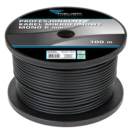 KAB0606 CABLU MICROFON 6MM MONO PROF.