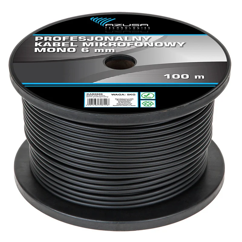 KAB0606@1 CABLU MICROFON 6MM MONO PROF.