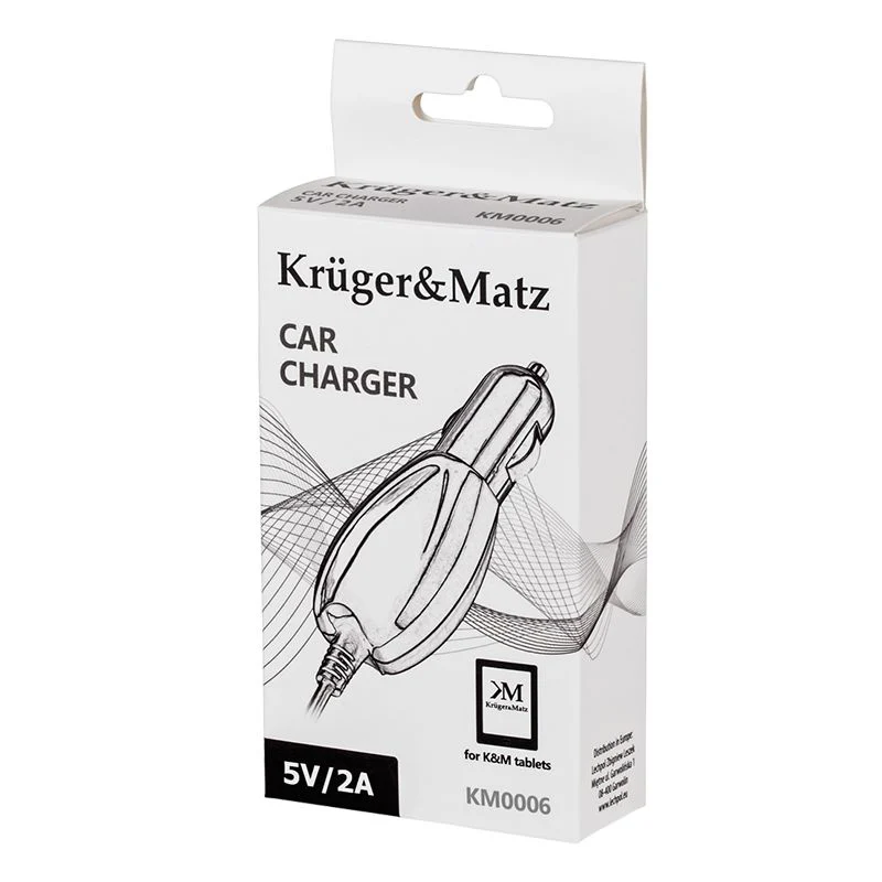 KM0006@2 ALIMENTATOR AUTO TABLETA 5V 2A KRUGER&MATZ