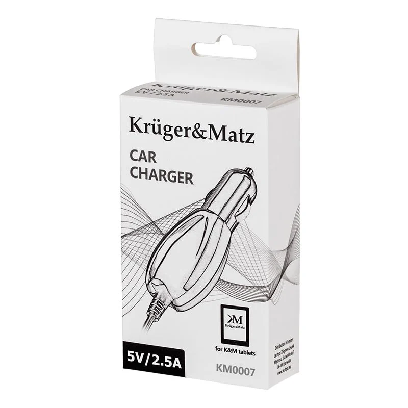 ALIMENTATOR AUTO TABLETA 5V 2.5A KRUGER&MATZ