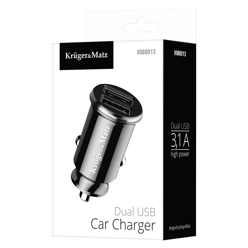 INCARCATOR AUTO USB DUAL 3.1A SI 1A KRUGER&MATZ