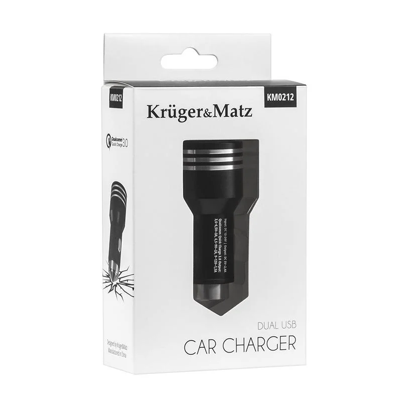 INCARCATOR AUTO 2XUSB QUICK CHARGE 3.0