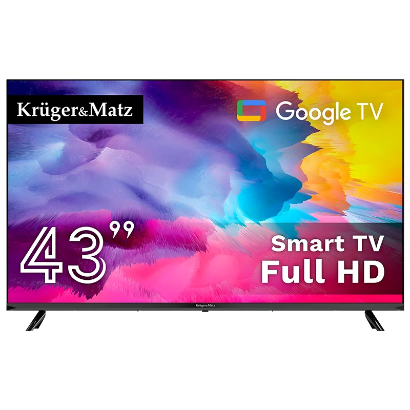 GOOGLE SMART TV 43 INCH 108CM H265 HEVC KRUGER&MATZ