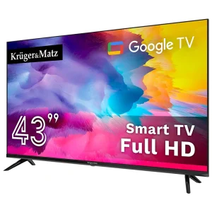 GOOGLE SMART TV 43 INCH 108CM H265 HEVC KRUGER&MATZ