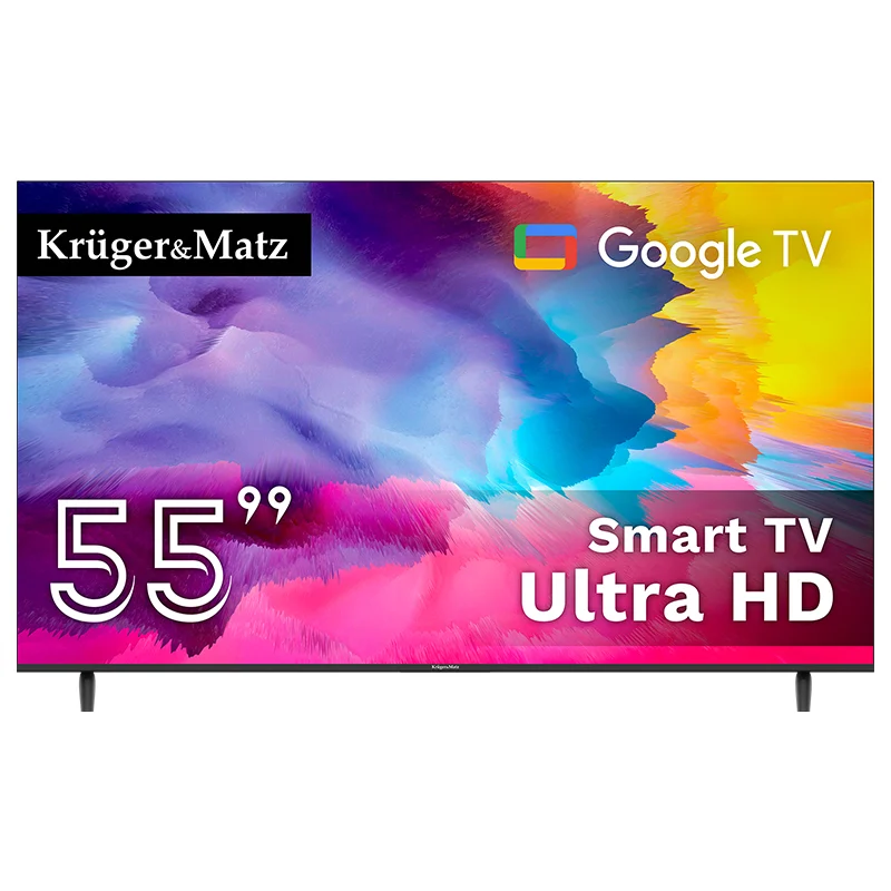 KM0255UHD-G@1 GOOGLE SMART TV 5.0 55 inch 141CM ULTRAHD 4K KRUGER&MATZ