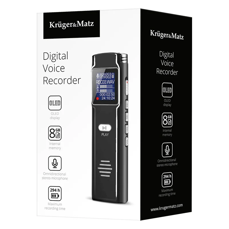 REPORTOFON DIGITAL 8GB KRUGER&MATZ