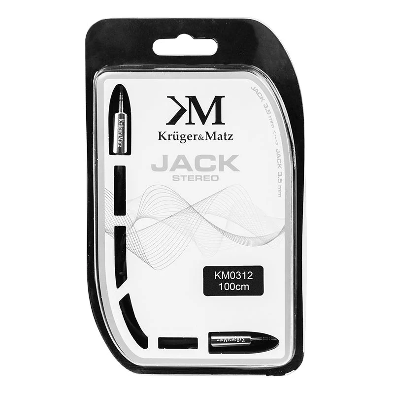 KM0312P@2 CABLU JACK 3.5-3.5 1.0M KRUGER&MATZ