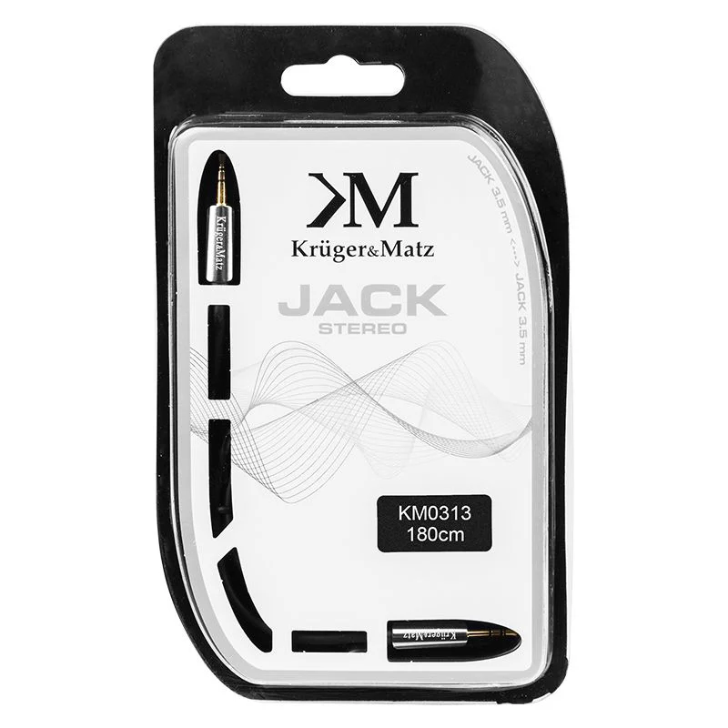 KM0313@2 CABLU JACK 3.5 TATA - TATA 1.8M KRUGER&MATZ