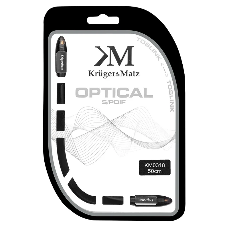 CABLU OPTIC TOSLINK-TOSLINK 0.5M KRUGER&MATZ