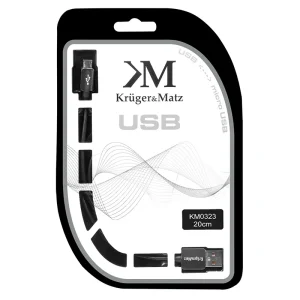 KM0323@2 CABLU USB TATA-MICRO USB TATA 0.2M KRUGER&MATZ