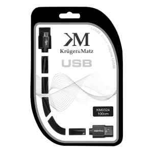 KM0324@2 CABLU USB TATA-MICRO USB TATA 1.0M KRUGER&MATZ