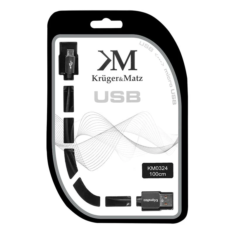 KM0324@2 CABLU USB TATA-MICRO USB TATA 1.0M KRUGER&MATZ