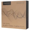 SET CABLU DIFUZOR MUFE BANANA X2 CUPRU 15AWG 5M K&M