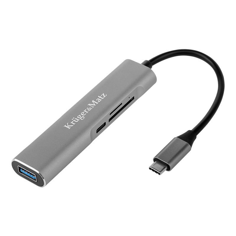 KM0390@2-1 HUB USB TIP C HDMI/USB3.0/SD/MICROSD/TIP C