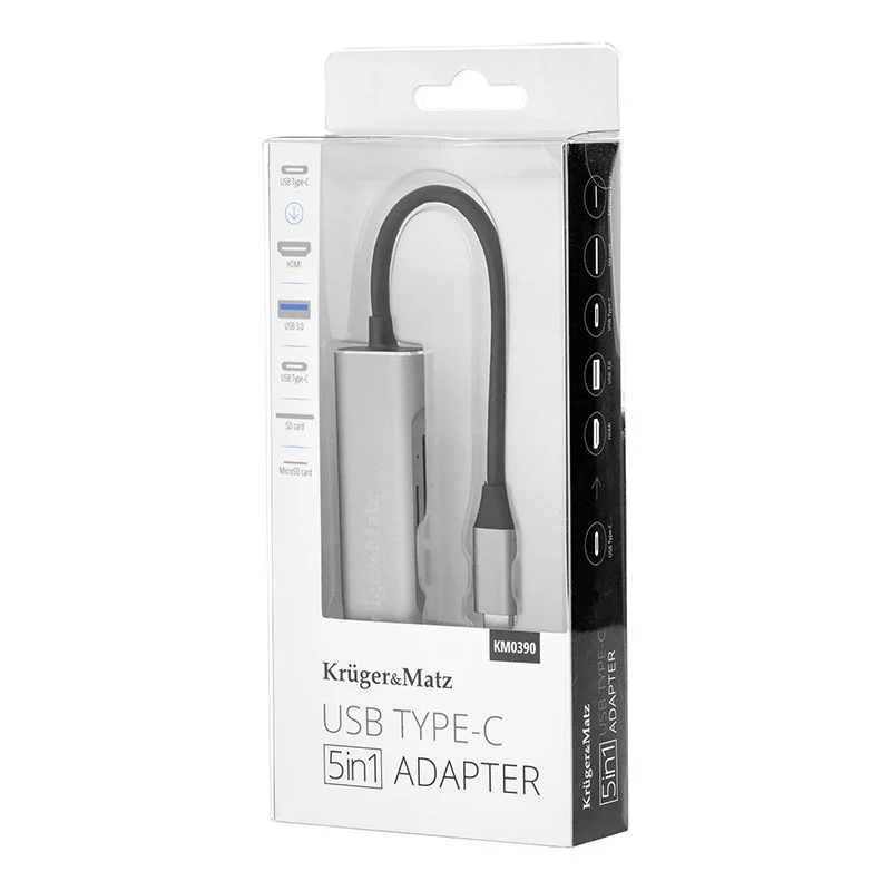 HUB USB TIP C HDMI/USB3.0/SD/MICROSD/TIP C
